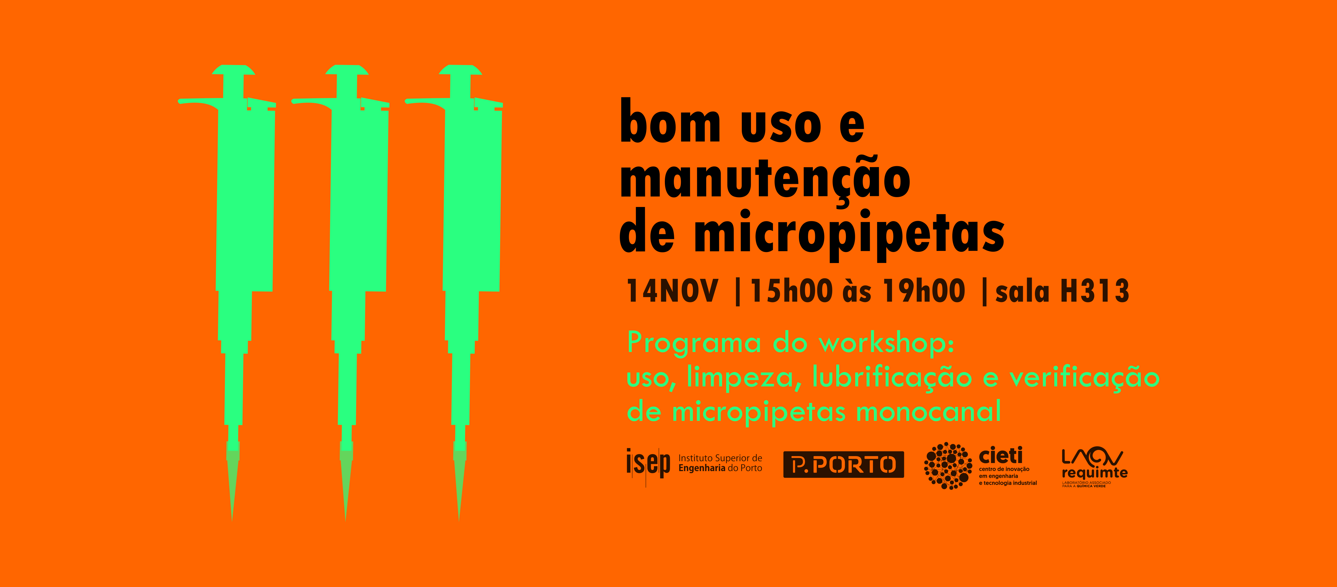 Workshop manutenção de micropipetas no ISEP