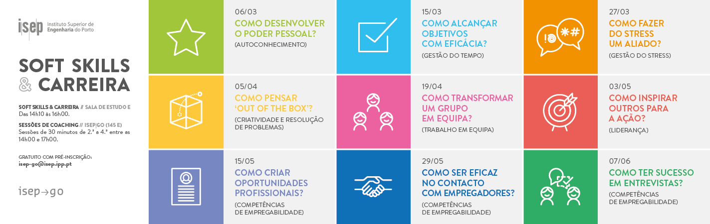  2.ª edição dos seminários Soft Skills & Carreira