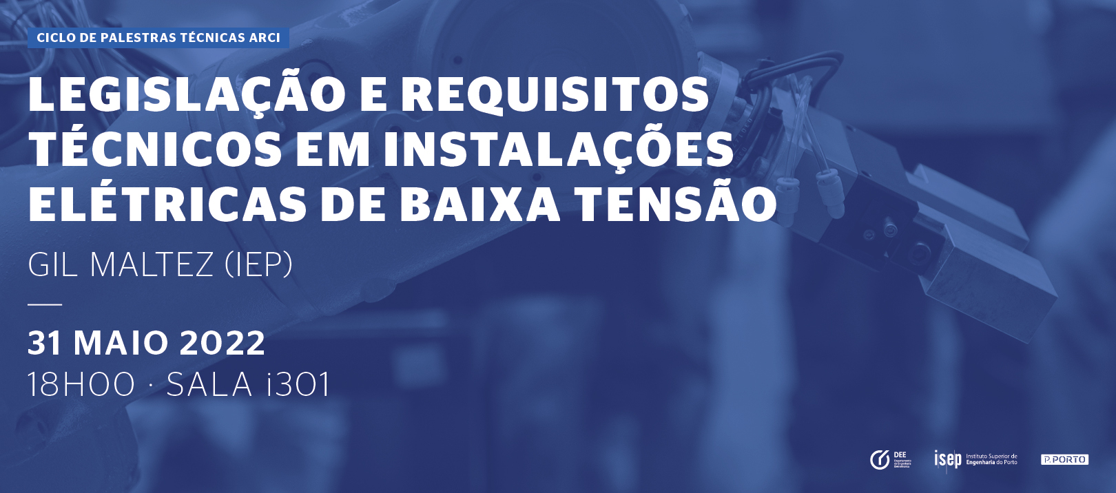 ISEP promove palestra ARCI sobre instalações elétricas de baixa tensão