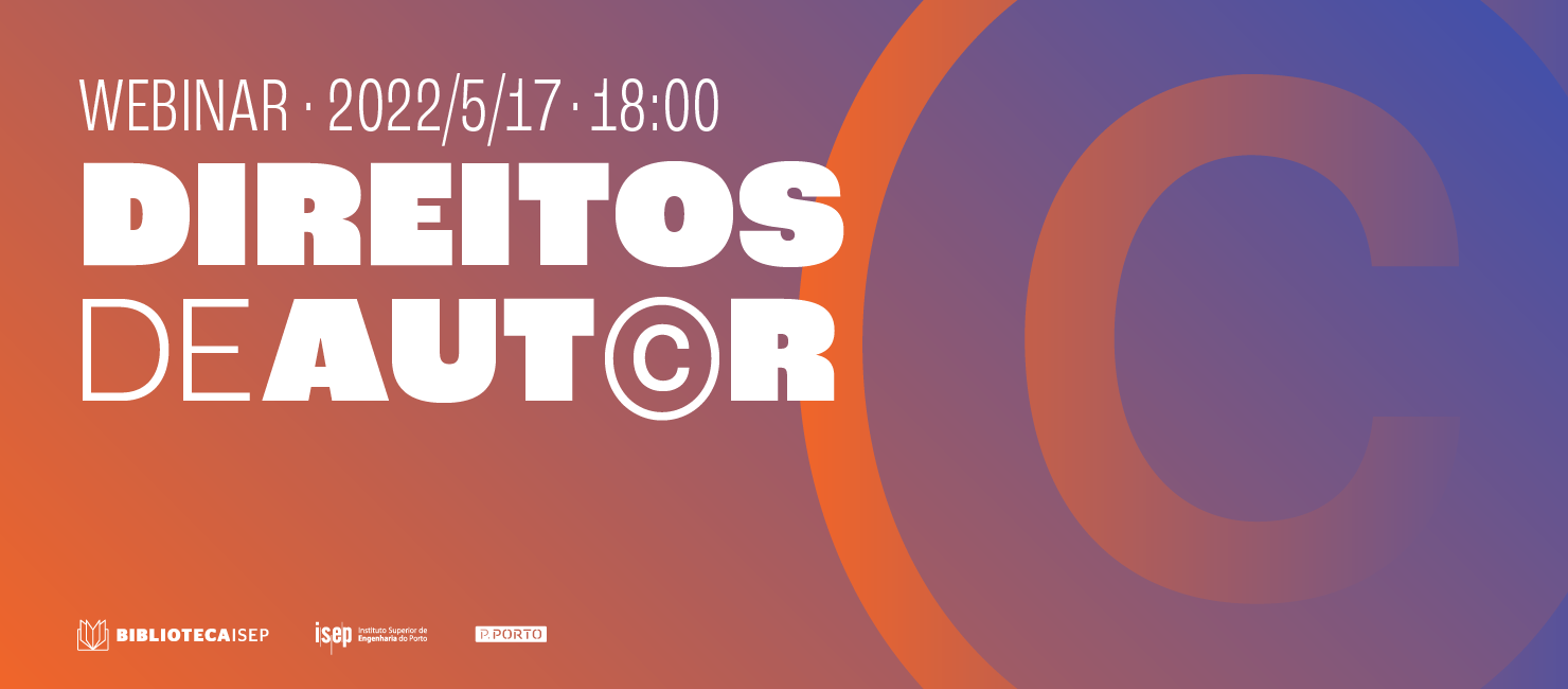 Webinar Direito de Autor e dos Direitos Conexos