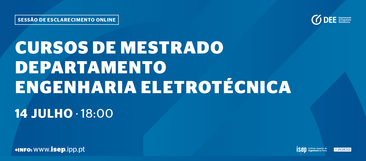 Sessão de apresentação dos Cursos de Mestrado do DEE