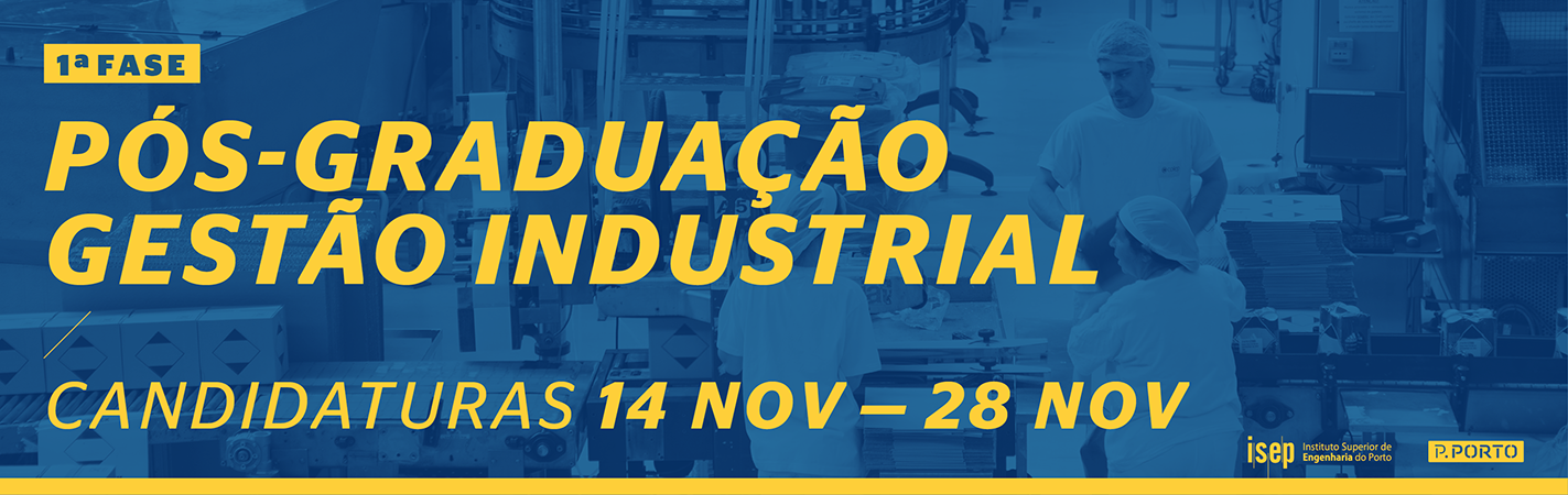 Candidaturas Pós-Graduação em Gestão Industrial