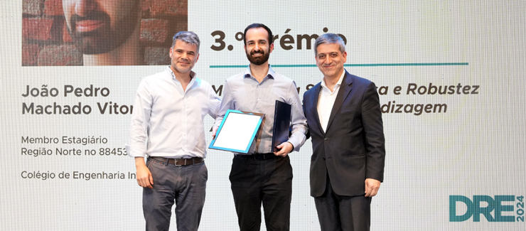 Investigador do ISEP distinguido com 3.º Prémio "Inovação Jovem Engenheiro"