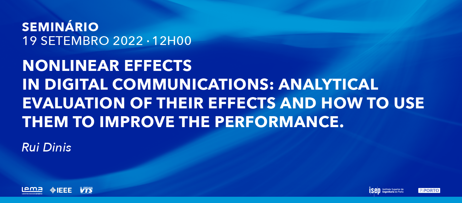 LEMA organiza seminário: nonlinear effects in digital communication