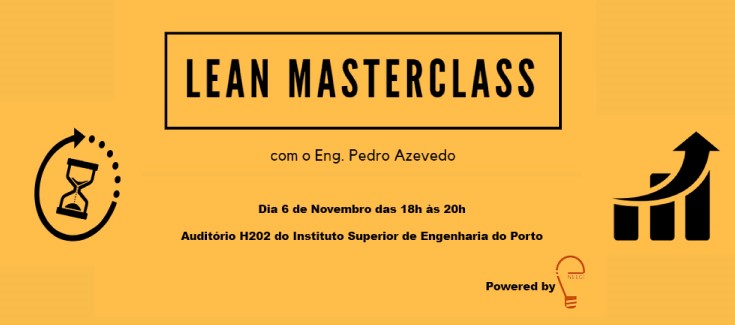 Masterclass de Metodologia Lean na área de Engenharia e Gestão Industrial