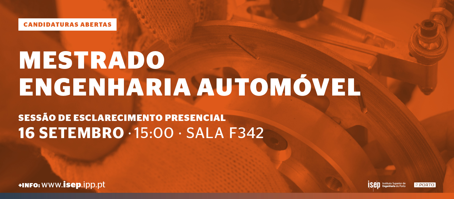 ISEP abre novo Mestrado em Engenharia Automóvel