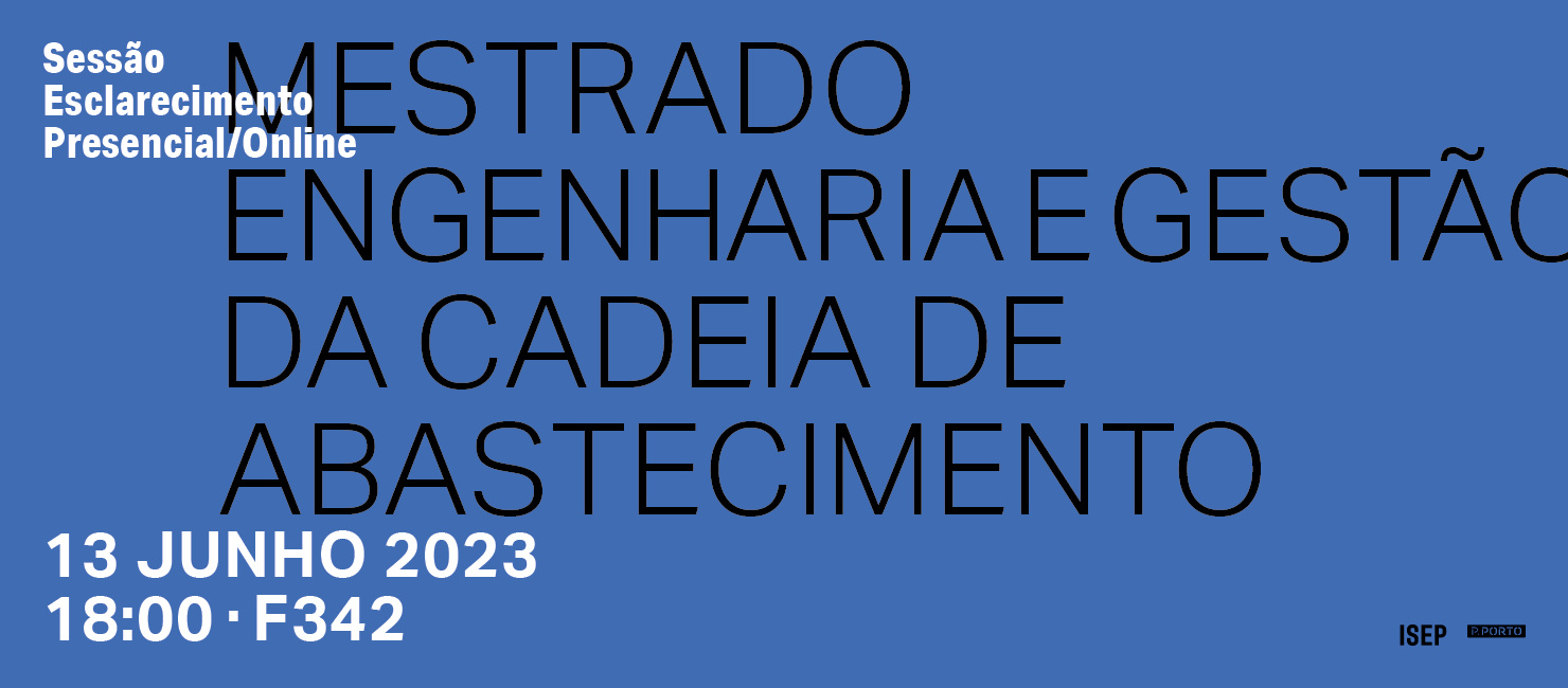 Apresentação Mestrado Engenharia e Gestão da Cadeia de Abastecimento