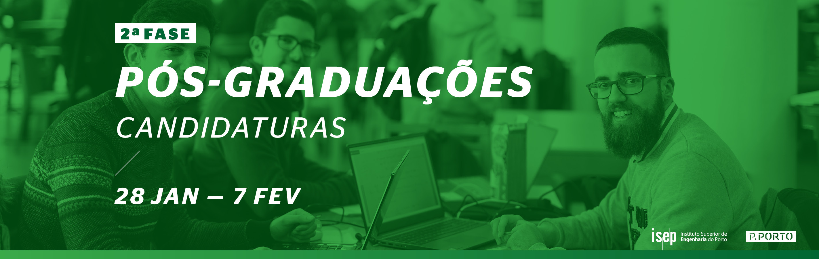 Candidaturas 2.ª fase: Cursos de Pós-Graduação 