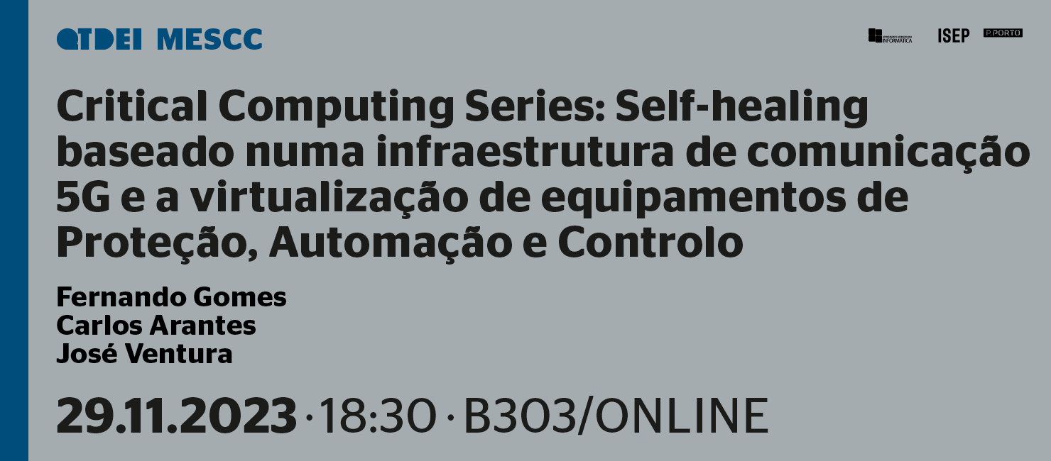 DEI e MESCC promovem webinar "Critical Computing Series"